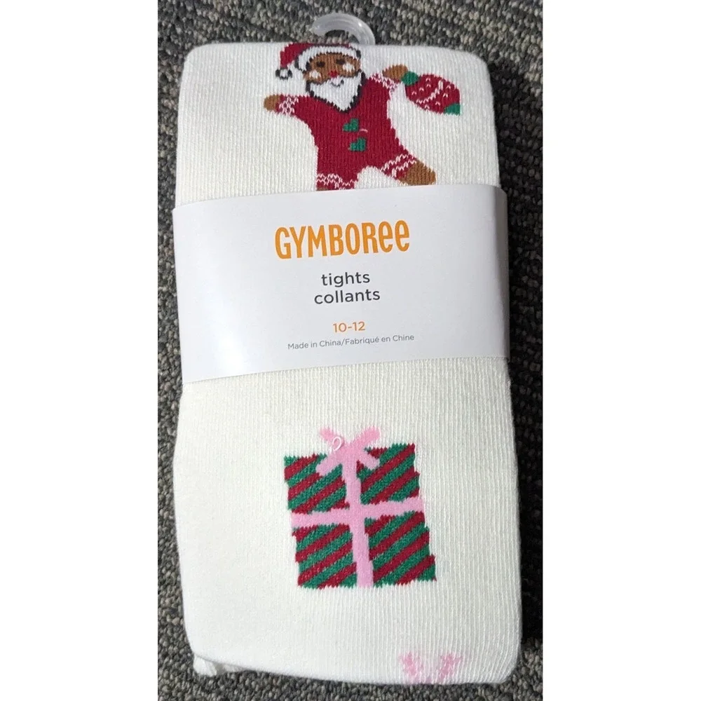 Gymboree Girls 12-14 Christmas Tights‎ Holiday Nutcracker Gift Santa Cotton New